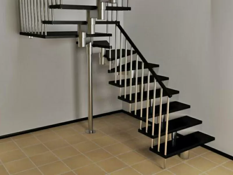 Маршевые лестницы по адекватной цене на металлическом каркасе. 2